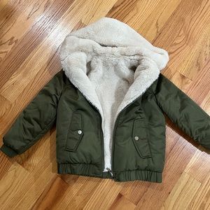 Zara Girls Sz 10 reversible bomber jacket